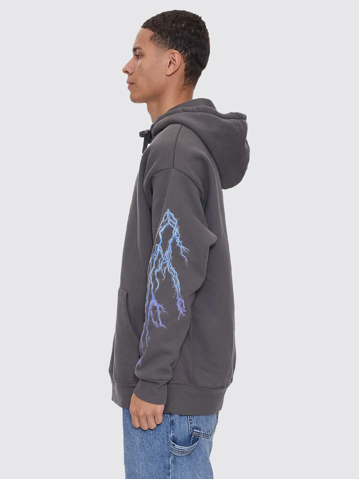 Flight Risk Slouch Pull On Hood - Merch Black sold by Thrills product image thumbnail 4