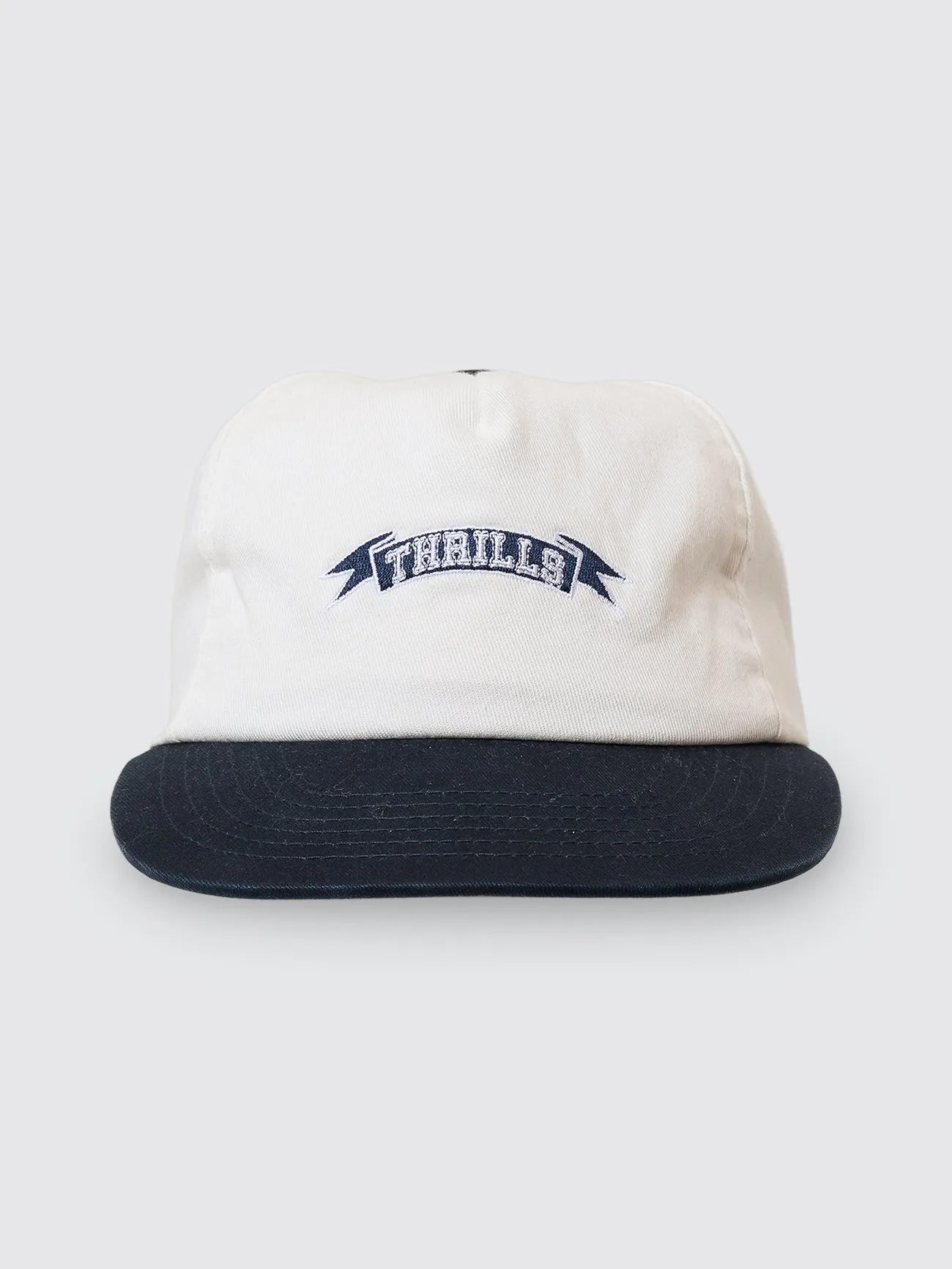 Penant 5 Panel Cap - Heritage White - Classic Blue sold by Thrills