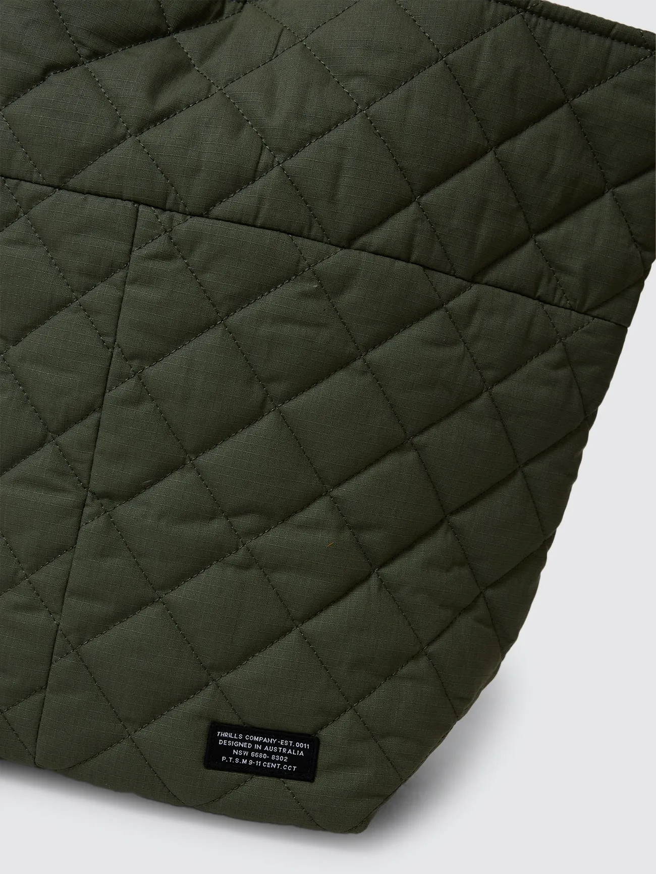 Thrills Military Ripstop Tote - Army Green sold by Thrills product image thumbnail 3