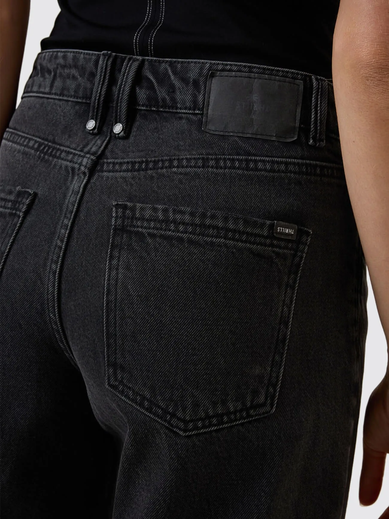 Billie Low Rise Baggy Jean - Ash Black sold by Thrills product image thumbnail 5