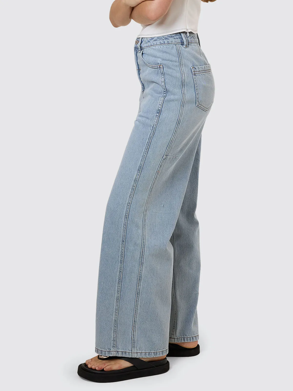Ashton High Rise Wide Jean Tall Fit - Dusk sold by Thrills product image thumbnail 5