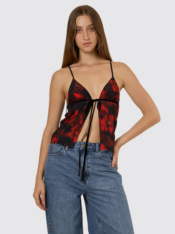Lucky For You Floral Top - Redwood sold by Thrills
