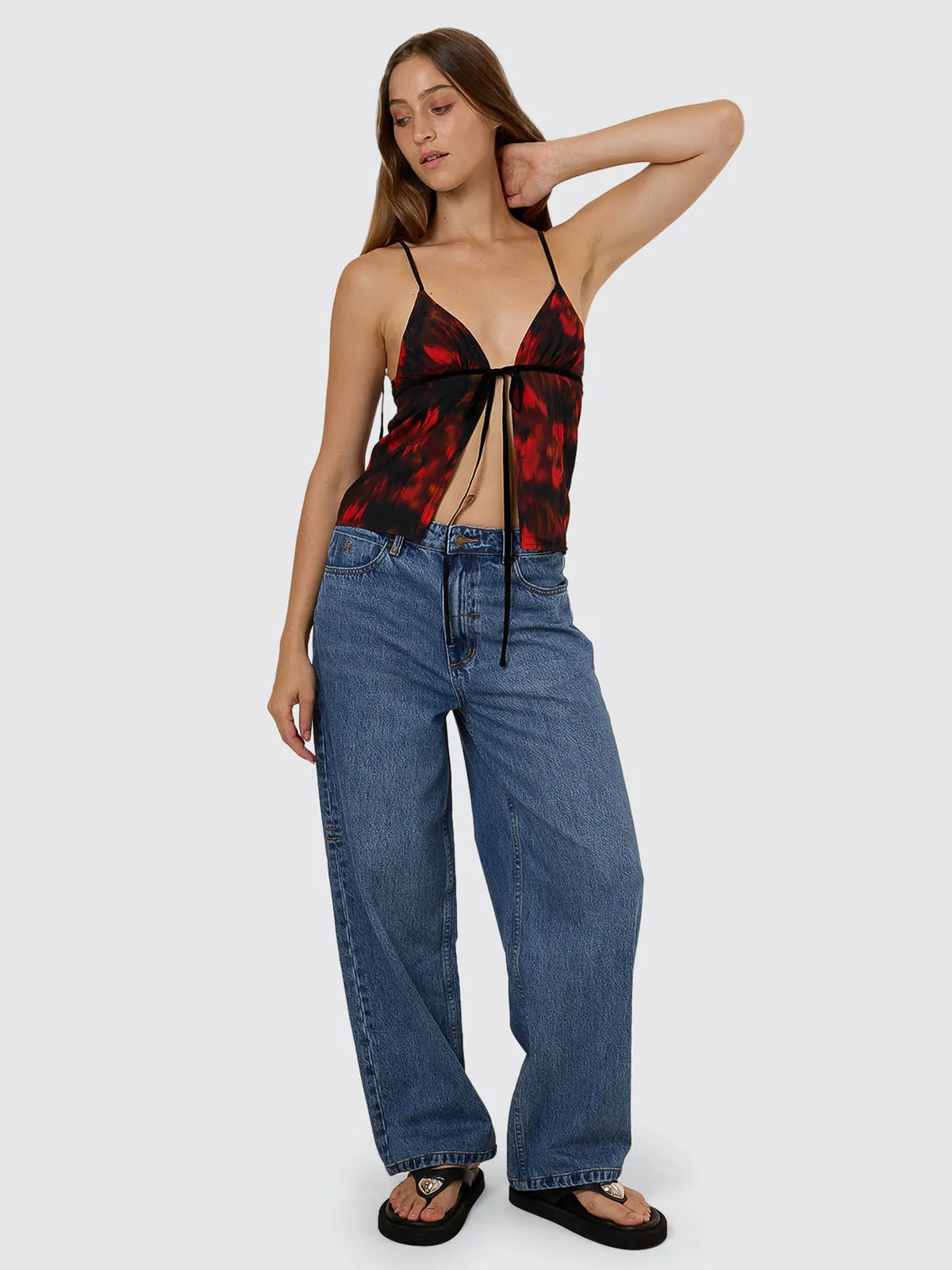 Lucky For You Floral Top - Redwood sold by Thrills product image thumbnail 3