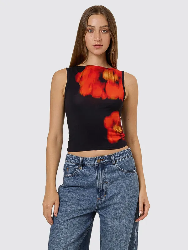 Lucky For You Tank - Black made by Thrills