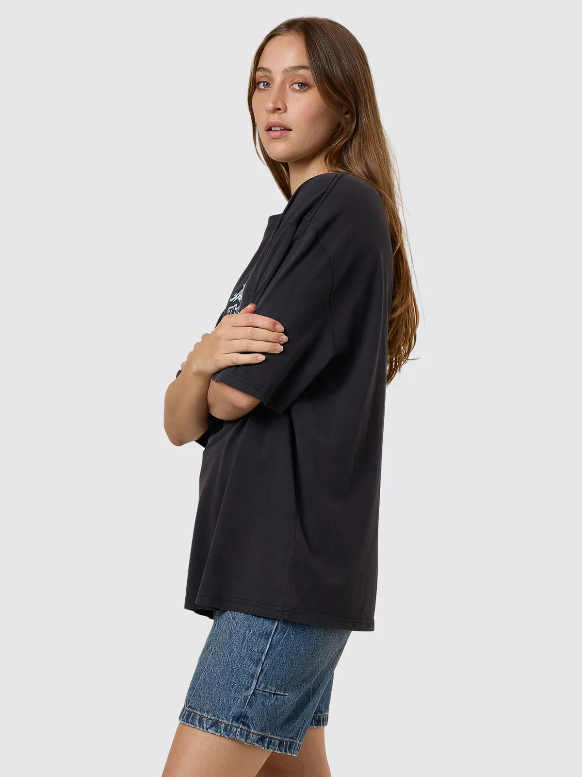 Metal And Mayhem Oversized Tee - Washed Black sold by Thrills product image thumbnail 4