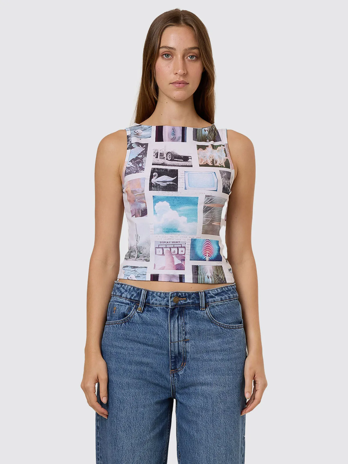 Natural Progression Tank - Cloud sold by Thrills product image thumbnail 4