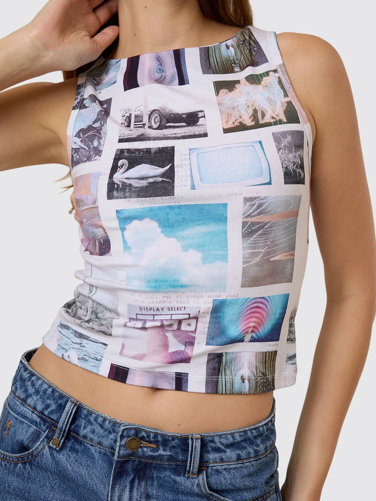 Natural Progression Tank - Cloud sold by Thrills product image thumbnail 2