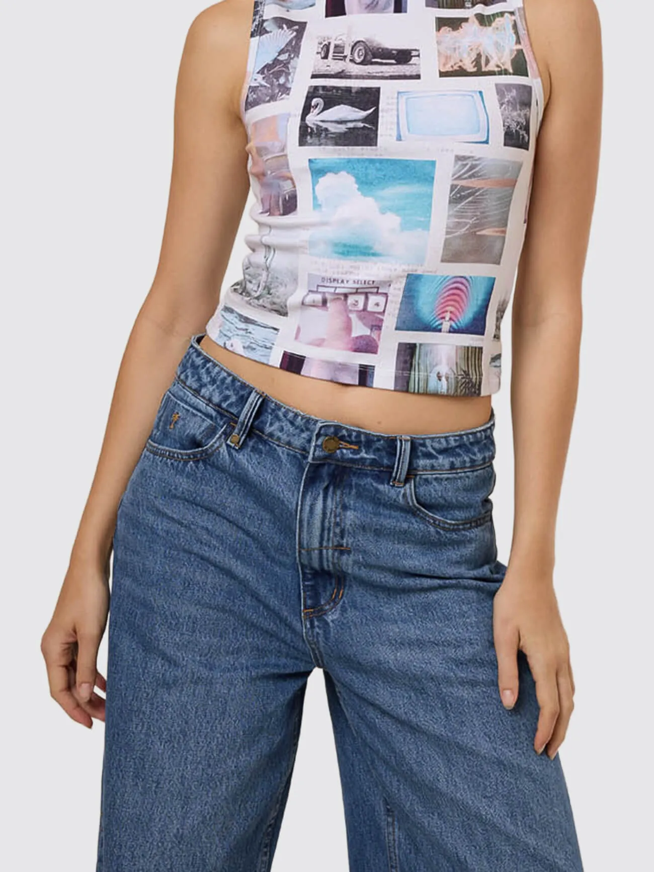 Natural Progression Tank - Cloud sold by Thrills product image thumbnail 5