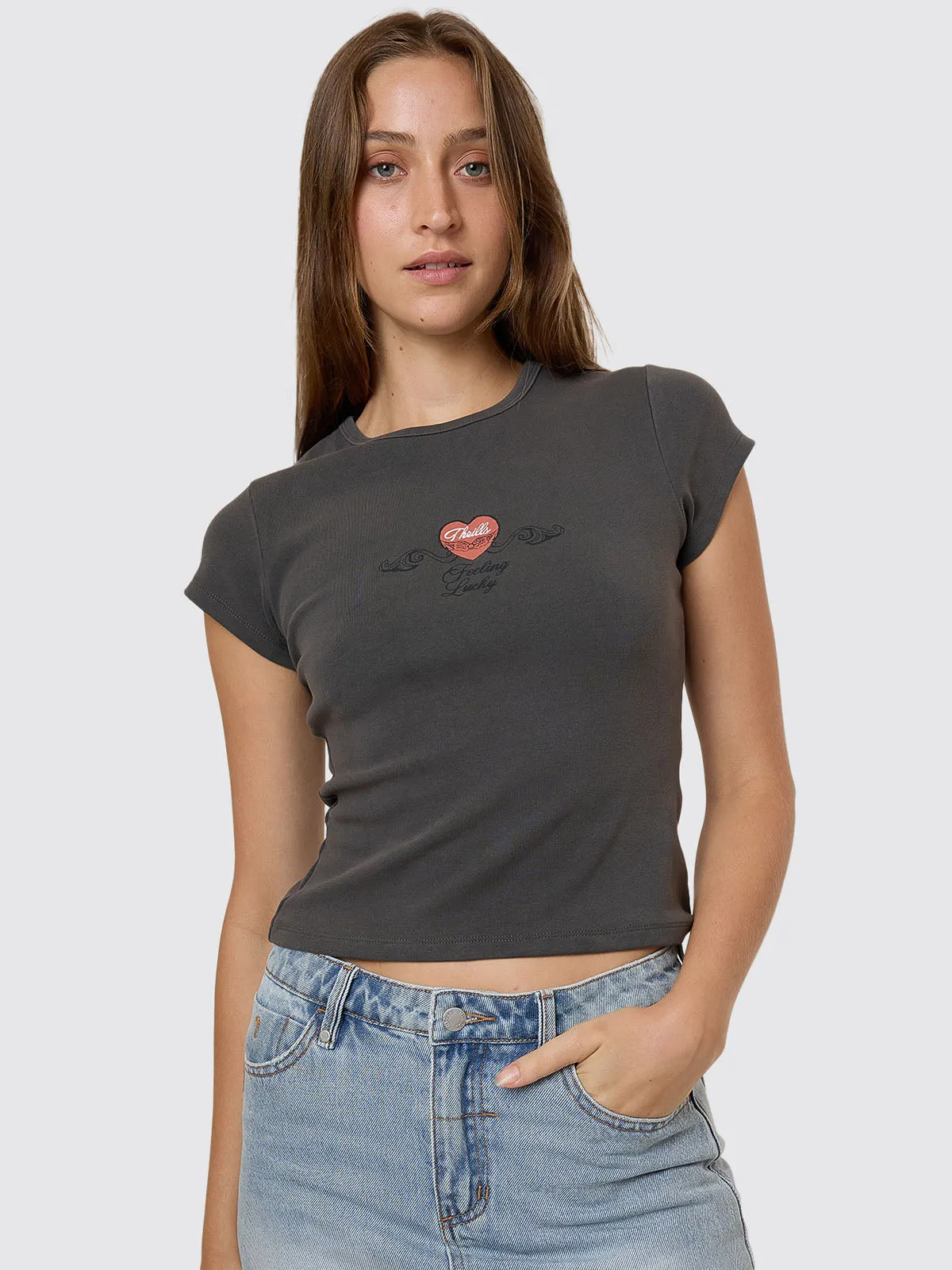 Feeling Lucky Club Tee - Merch Black sold by Thrills