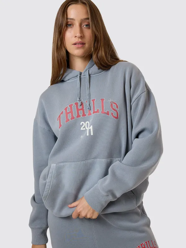 Stadium Fleece Hood - Smog sold by Thrills