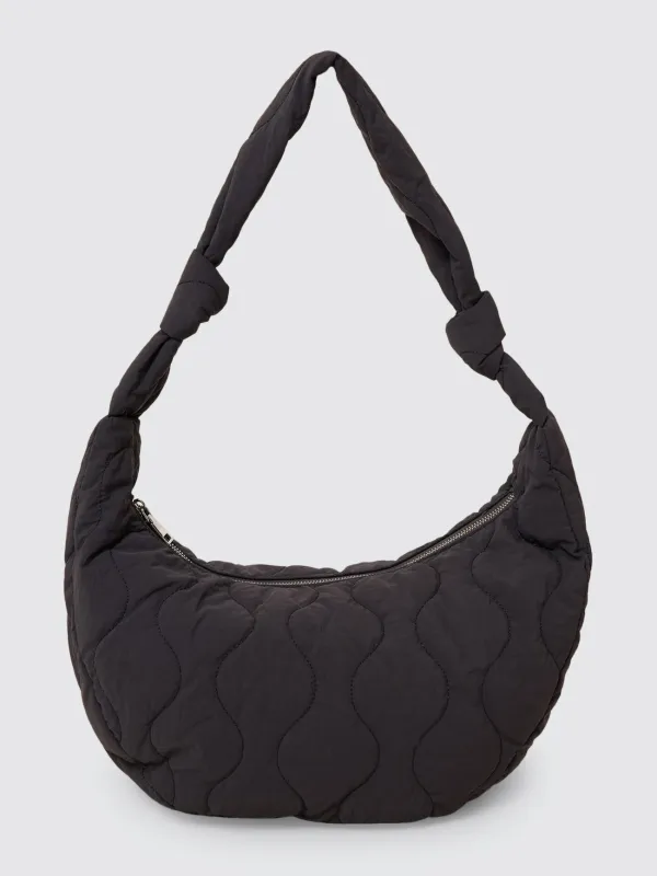 Never Mind Padded Shoulder Bag - Charcoal made by Thrills
