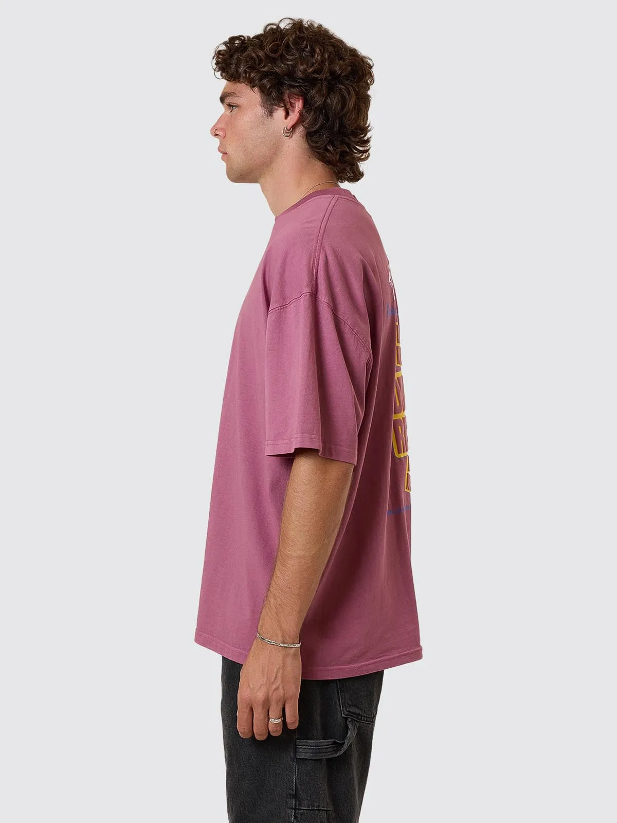 Reality Dreams Box Fit Oversize Tee - Delta Berry sold by Thrills product image thumbnail 5