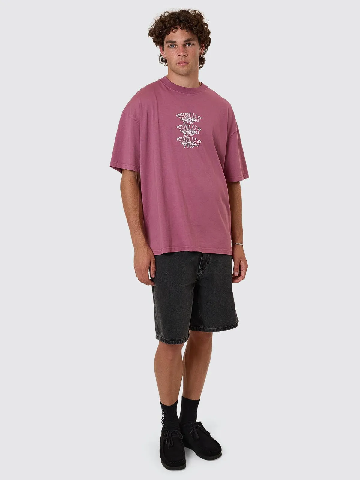 Reality Dreams Box Fit Oversize Tee - Delta Berry sold by Thrills product image thumbnail 4