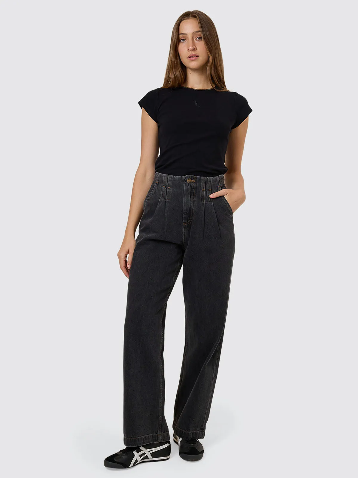 Night Shift Denim Pant - Ash Black sold by Thrills