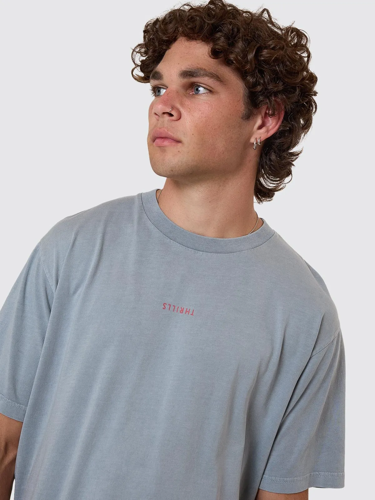 Minimal Thrills Merch Fit Tee - Smog sold by Thrills product image thumbnail 4