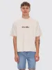 Metamorphic Daze Box Fit Oversize Short Raw Hem Tee - Heritage White sold by Thrills