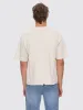 Metamorphic Daze Box Fit Oversize Short Raw Hem Tee - Heritage White sold by Thrills