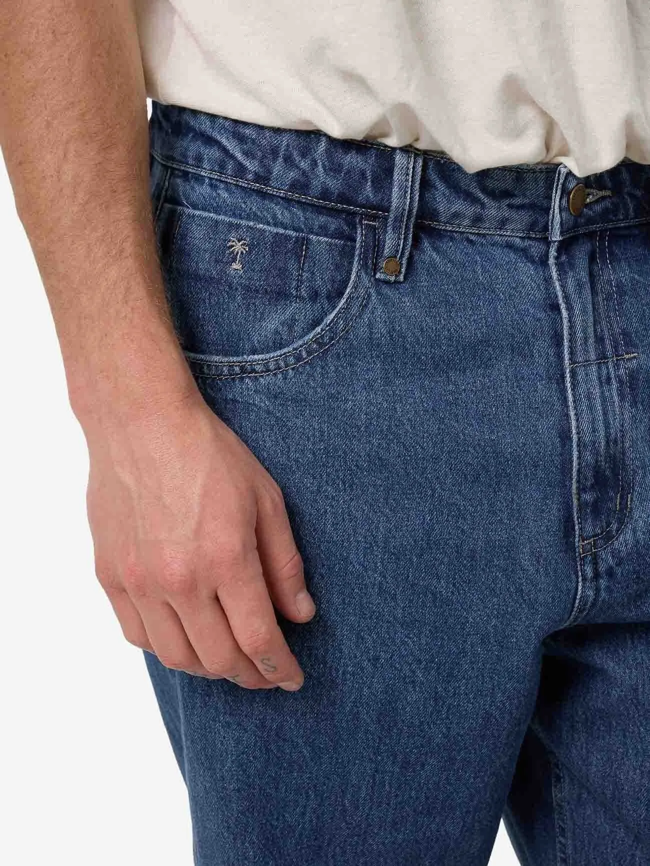 Big Slacker Baggy Denim Jean - Vintage Rinse Blue sold by Thrills product image thumbnail 5