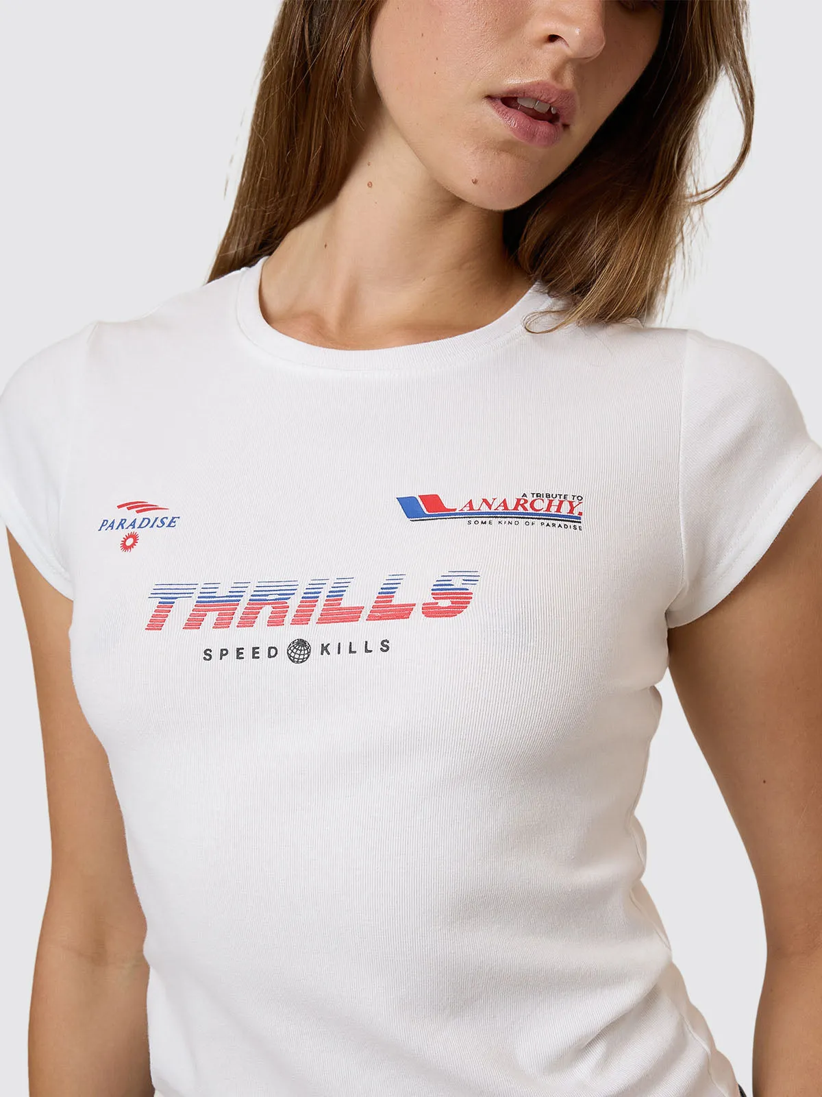 Anarchy In Paradise Club Tee - Dirty White sold by Thrills product image thumbnail 3