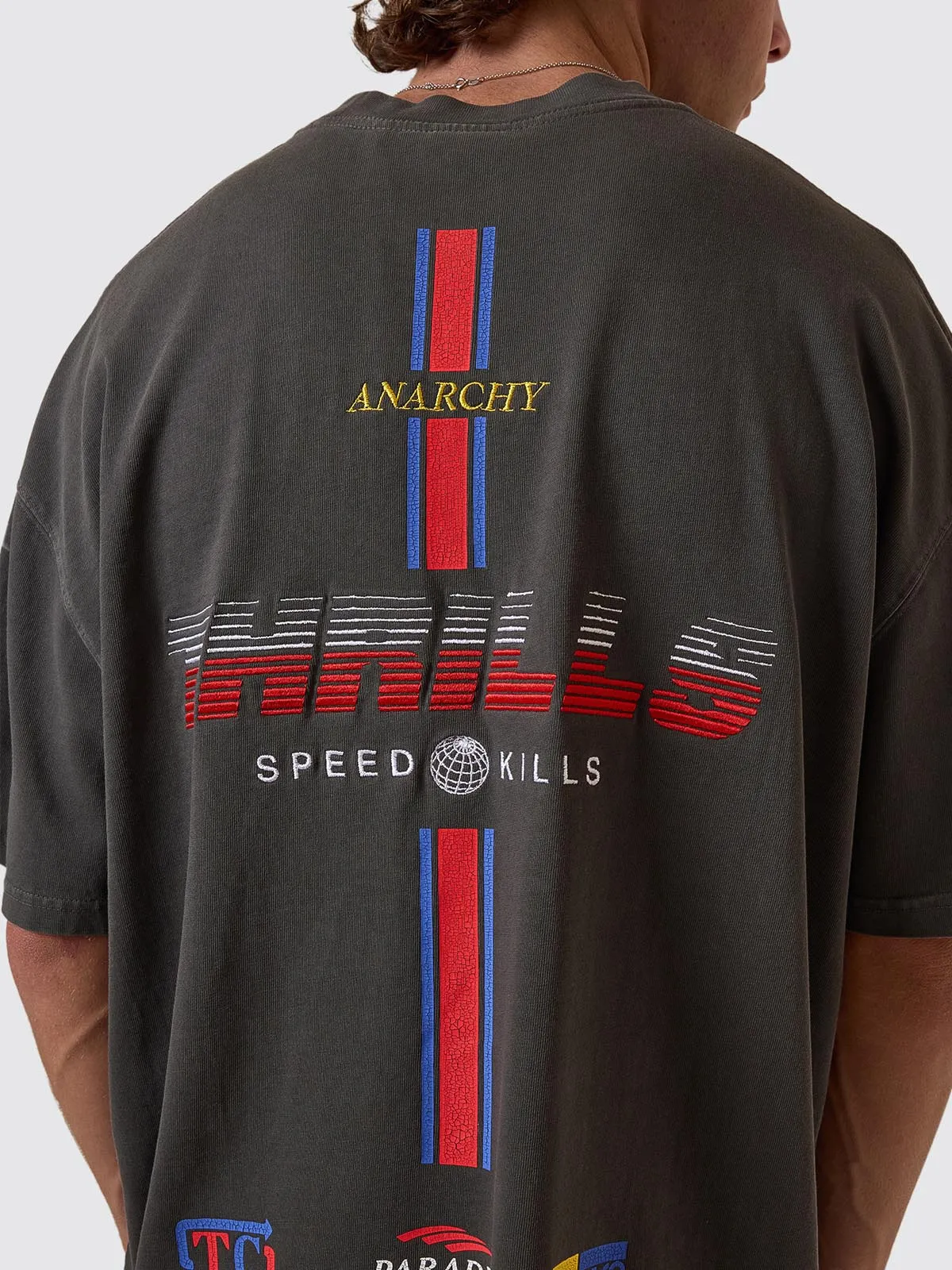 Anarchy In Paradise Box Fit Oversize Tee - Merch Black sold by Thrills product image thumbnail 3