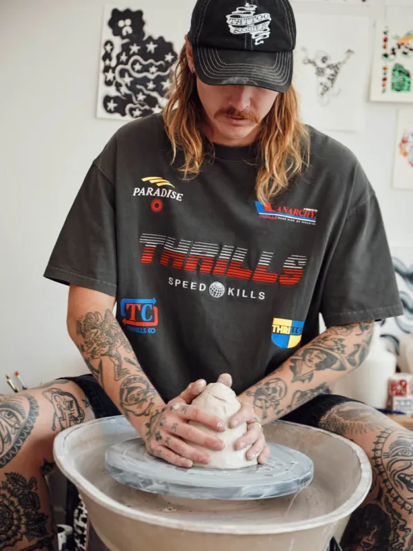 Anarchy In Paradise Box Fit Oversize Tee - Merch Black sold by Thrills