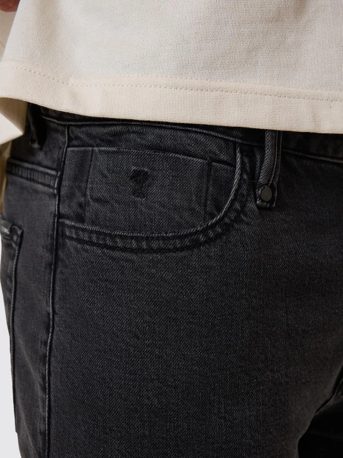 Bones Slim Denim Jean - Ash Black sold by Thrills product image thumbnail 3