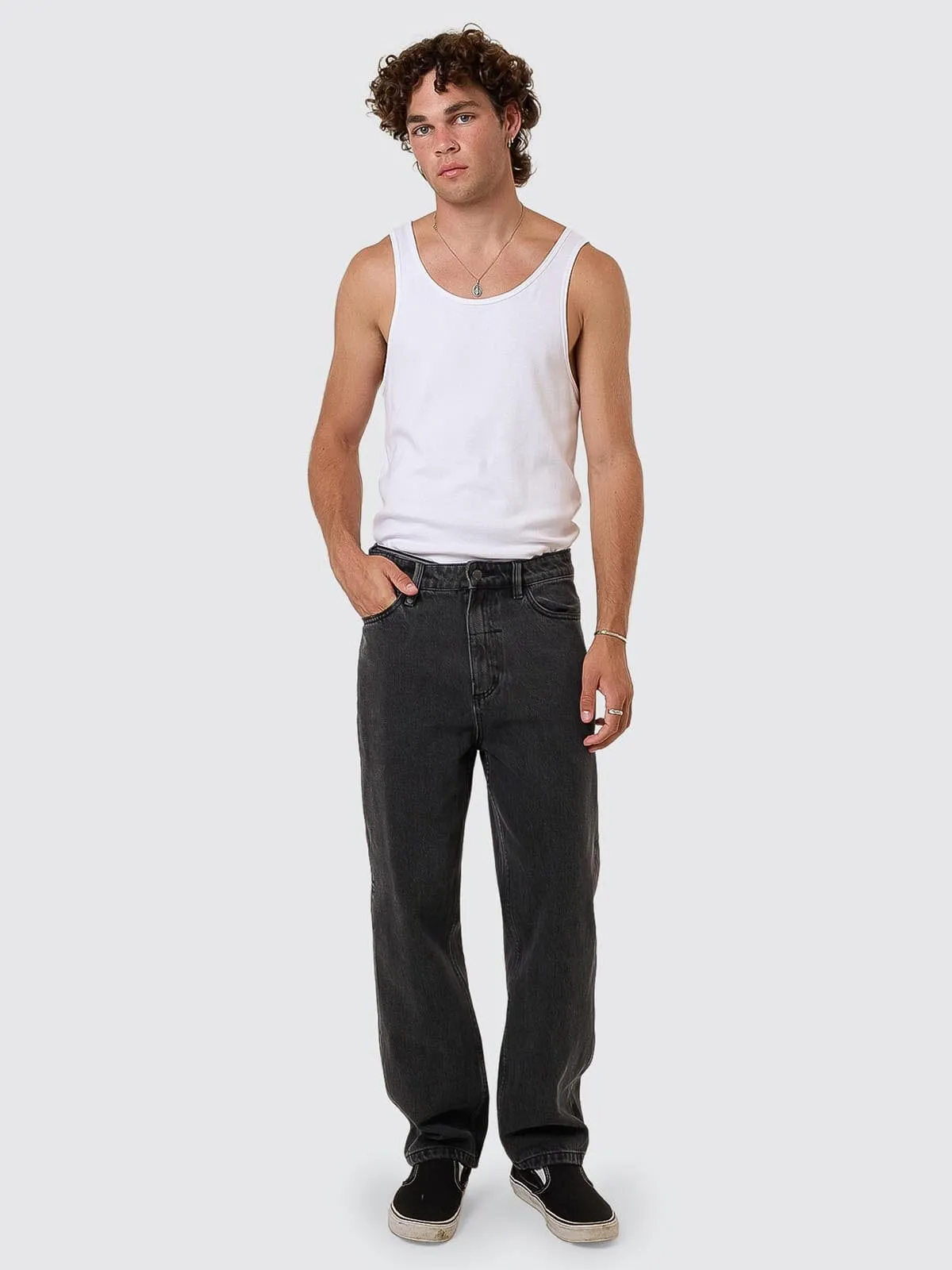 Slacker Relaxed Denim Jean - Ash Black sold by Thrills product image thumbnail 4