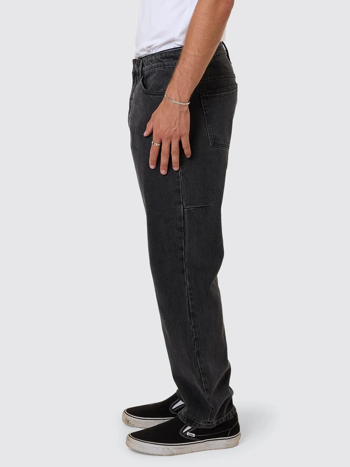 Slacker Relaxed Denim Jean - Ash Black sold by Thrills product image thumbnail 5