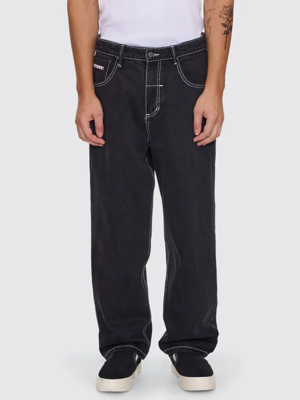 Victory League Big Slacker Baggy Denim Jean - Aged Black sold by Thrills
