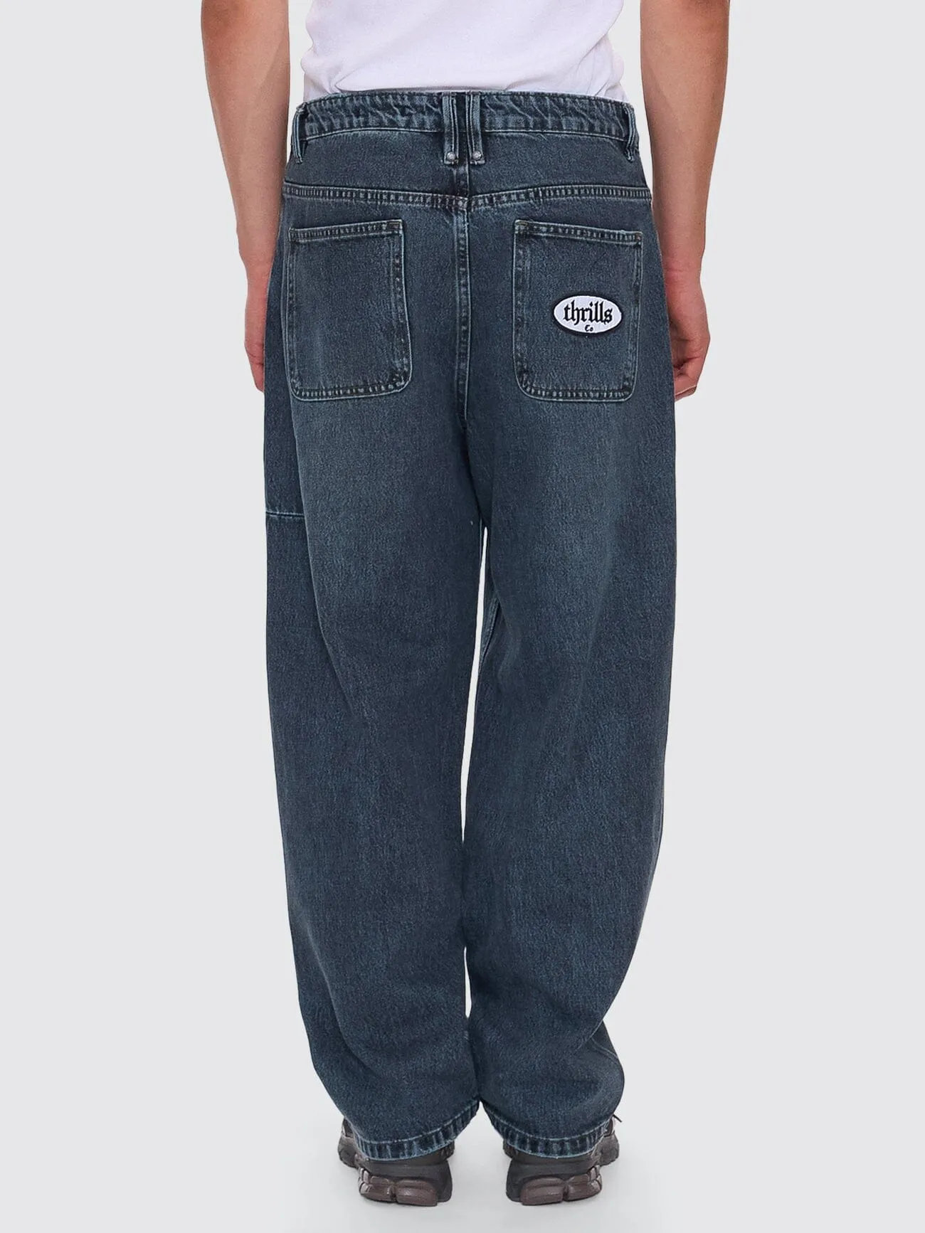 Lifted Spirits Big Slacker Baggy Denim Jean - Metal Blue sold by Thrills product image thumbnail 5