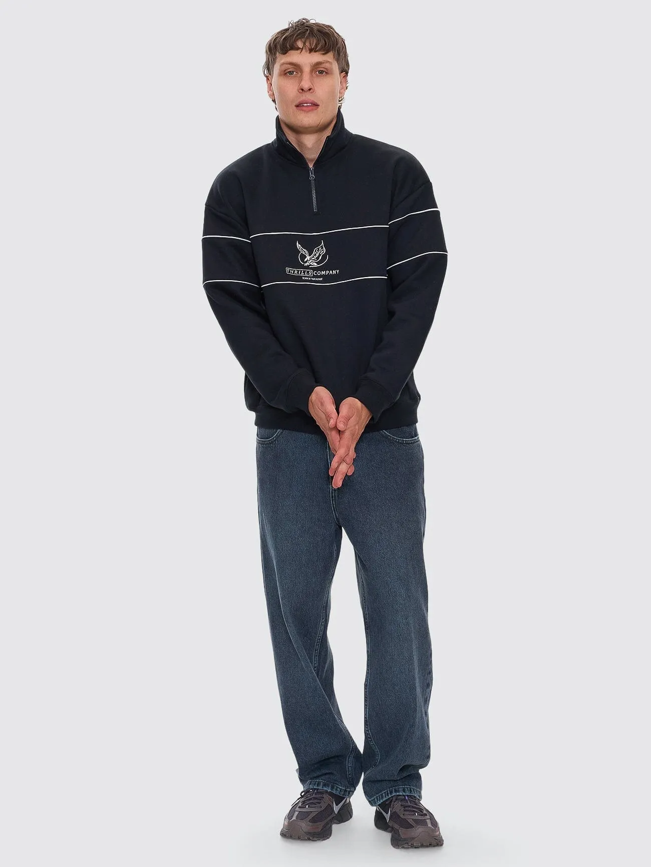 Lifted Spirits Big Slacker Baggy Denim Jean - Metal Blue sold by Thrills product image thumbnail 2