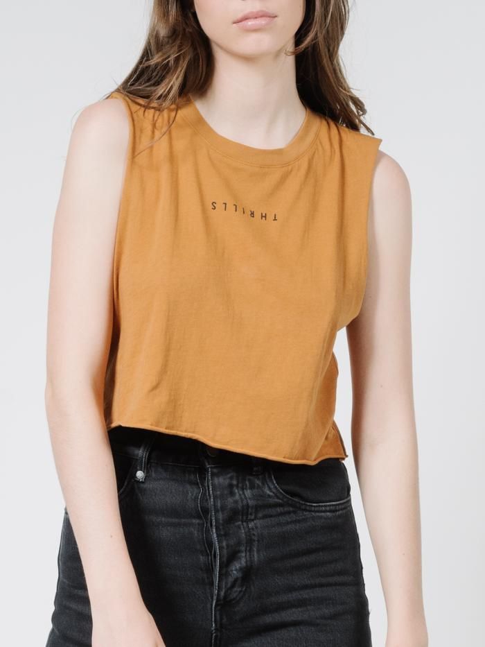 Minimal Thrills Crop Muscle - Golden Brown sold by Thrills product image thumbnail 4