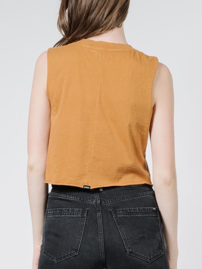 Minimal Thrills Crop Muscle - Golden Brown sold by Thrills product image thumbnail 2