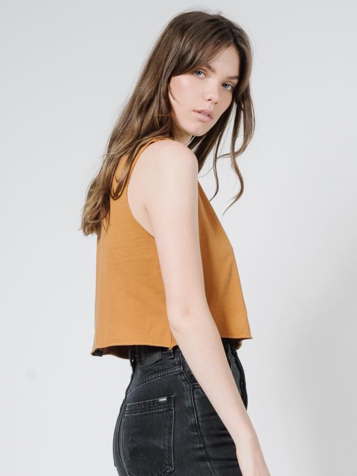 Minimal Thrills Crop Muscle - Golden Brown sold by Thrills product image thumbnail 3