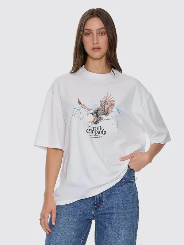 Flight Risk Oversize Tee - Dirty White sold by Thrills