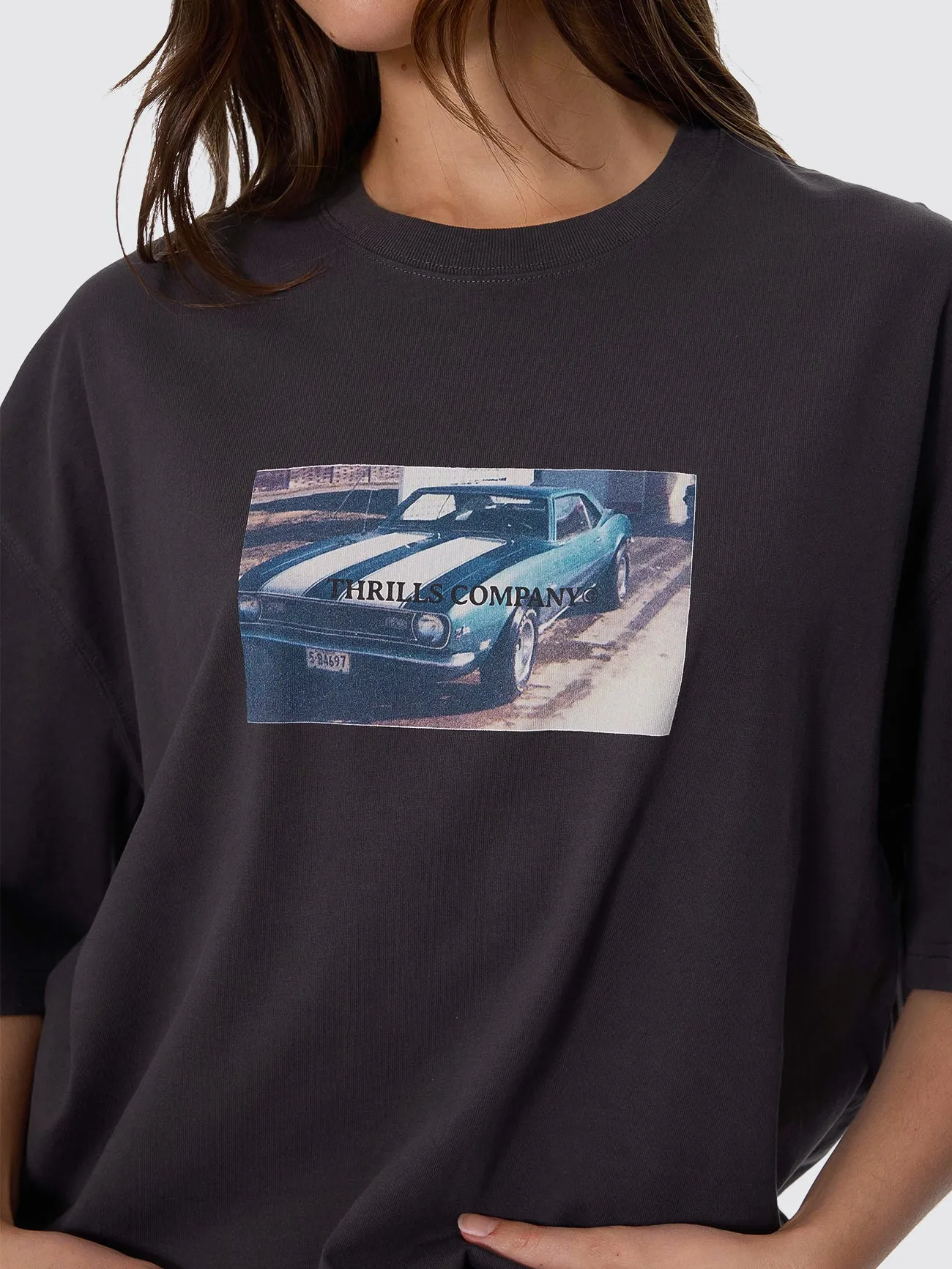 Precision Oversize Tee - Merch Black sold by Thrills product image thumbnail 2