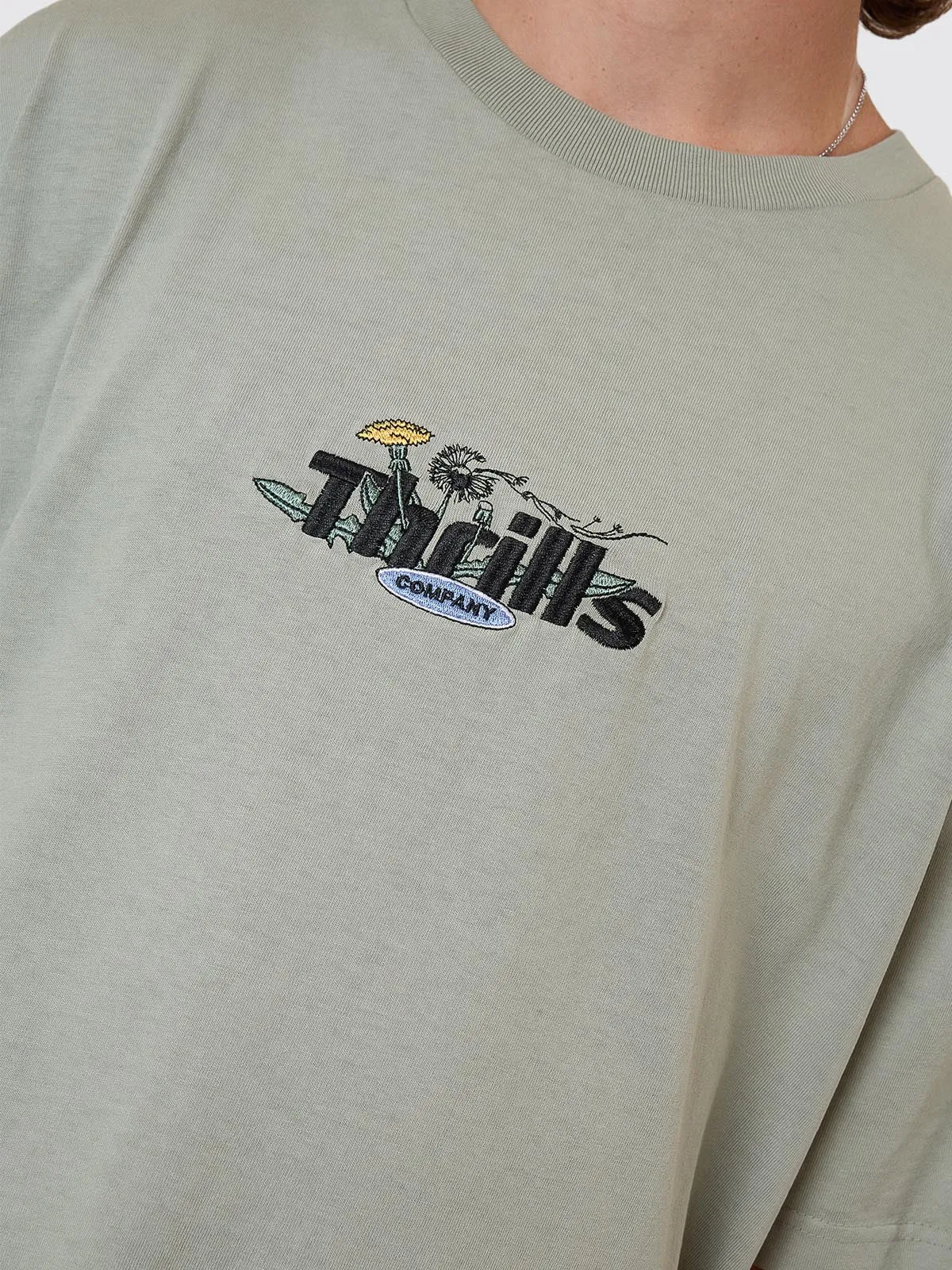 Make A Wish Oversize Fit Tee - Dirty Sage sold by Thrills product image thumbnail 2