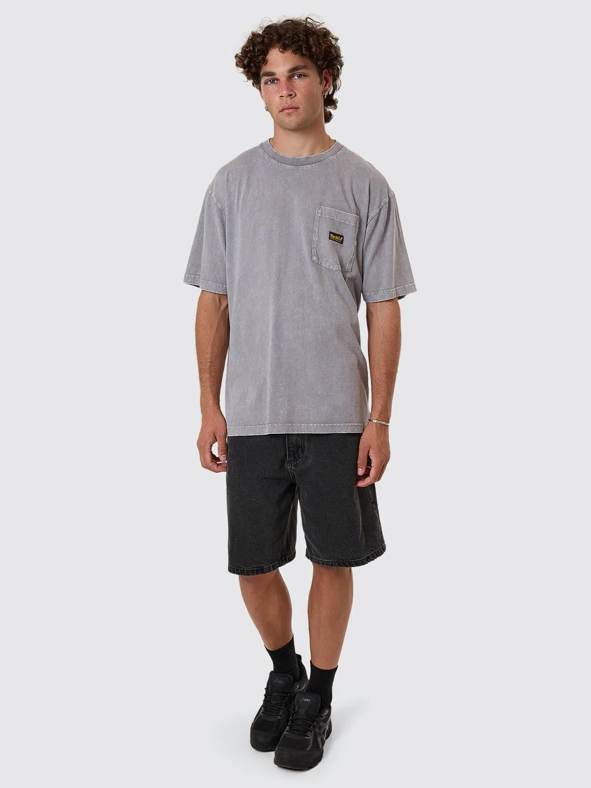Thrills Union Oversize Pocket Tee - Marble Grey sold by Thrills product image thumbnail 4