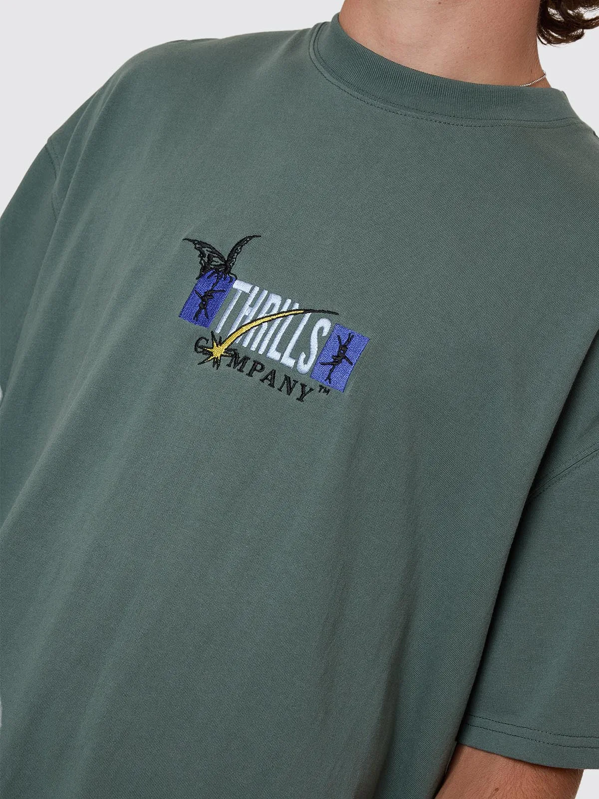 Serenity Affinity Box Fit Oversize Tee - Sea Pine sold by Thrills product image thumbnail 4