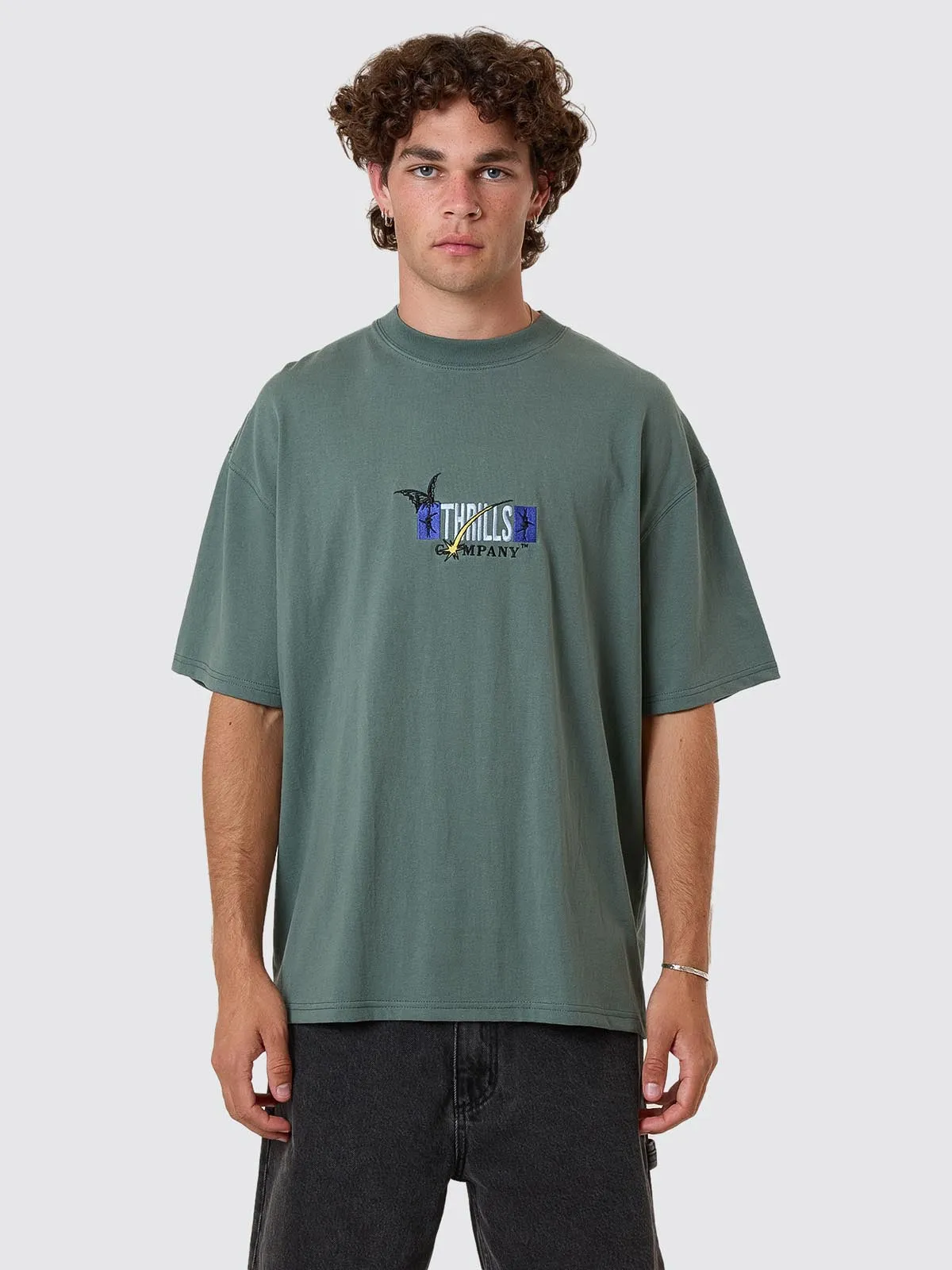 Serenity Affinity Box Fit Oversize Tee - Sea Pine sold by Thrills product image thumbnail 3
