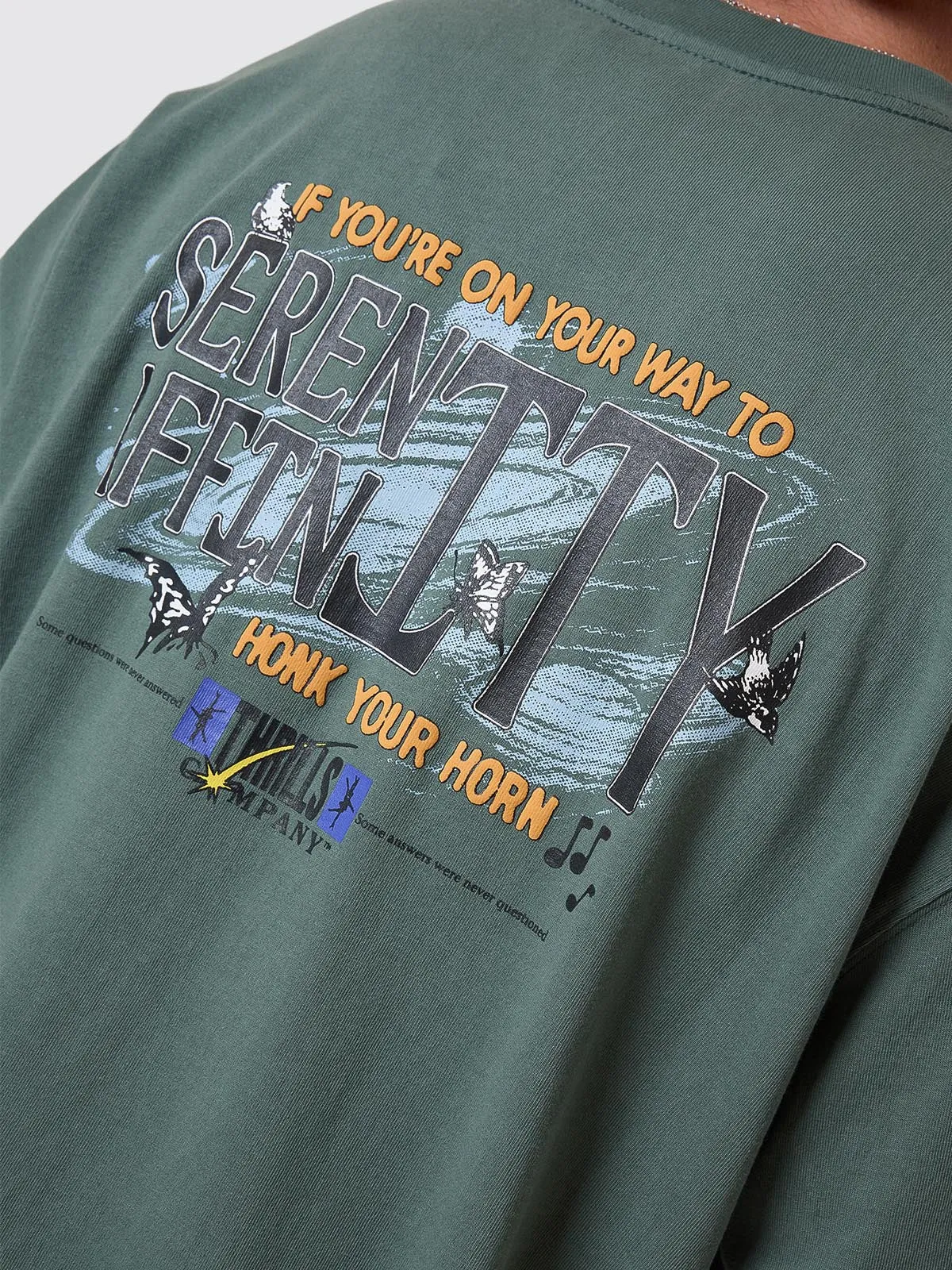 Serenity Affinity Box Fit Oversize Tee - Sea Pine sold by Thrills product image thumbnail 2