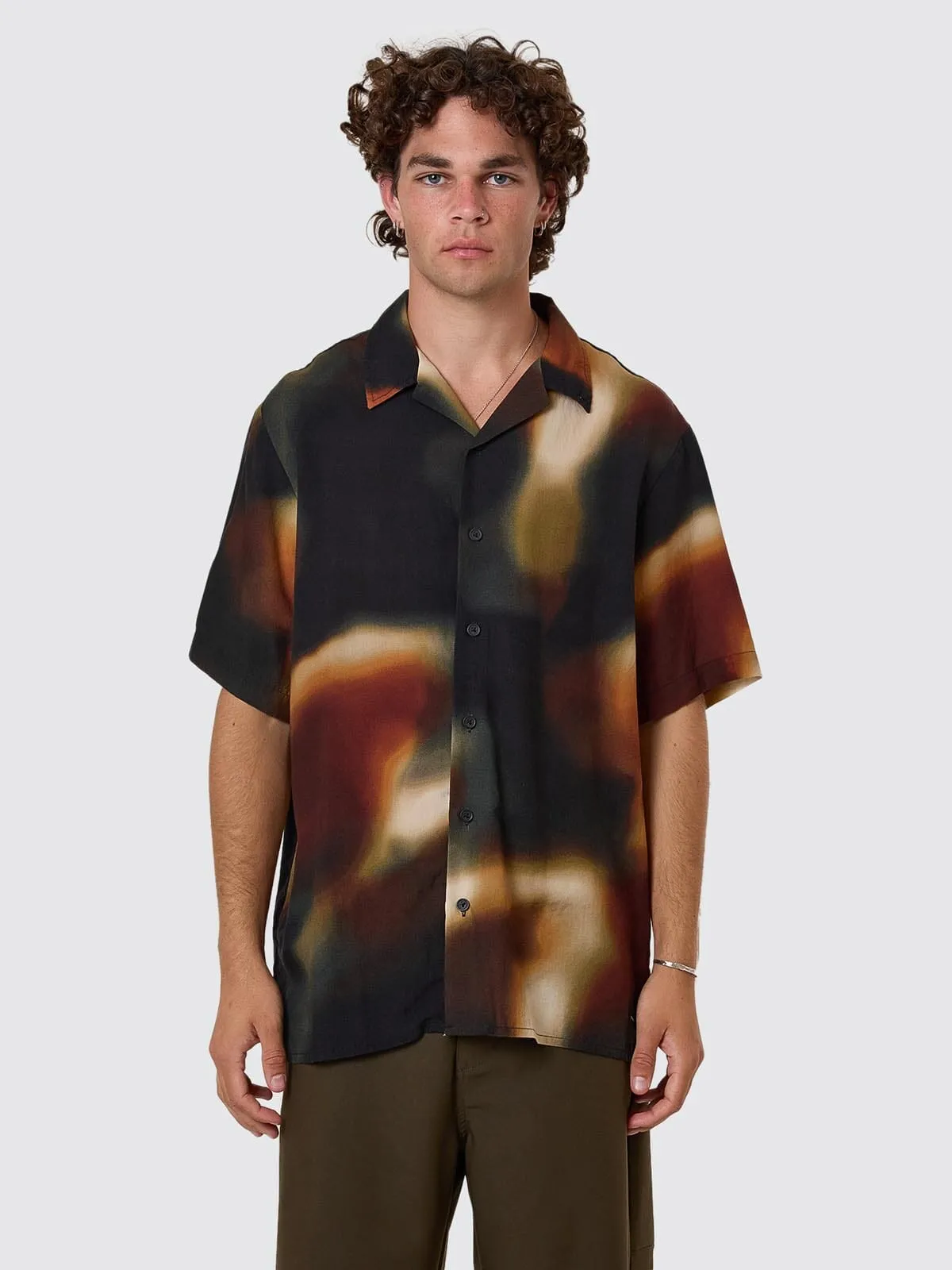 Metamorphic Daze Bowling Shirt - Black sold by Thrills product image thumbnail 3