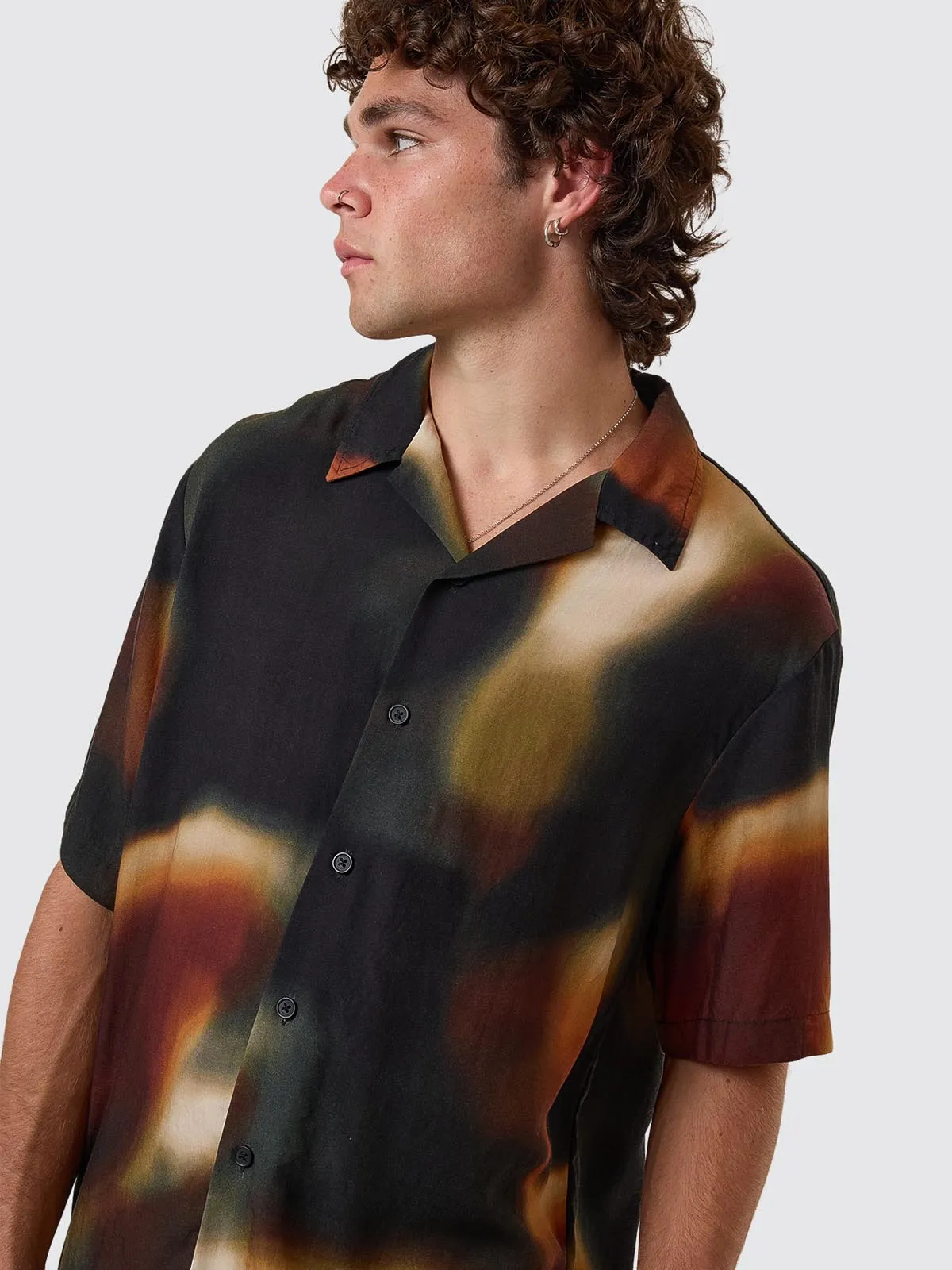 Metamorphic Daze Bowling Shirt - Black sold by Thrills product image thumbnail 2