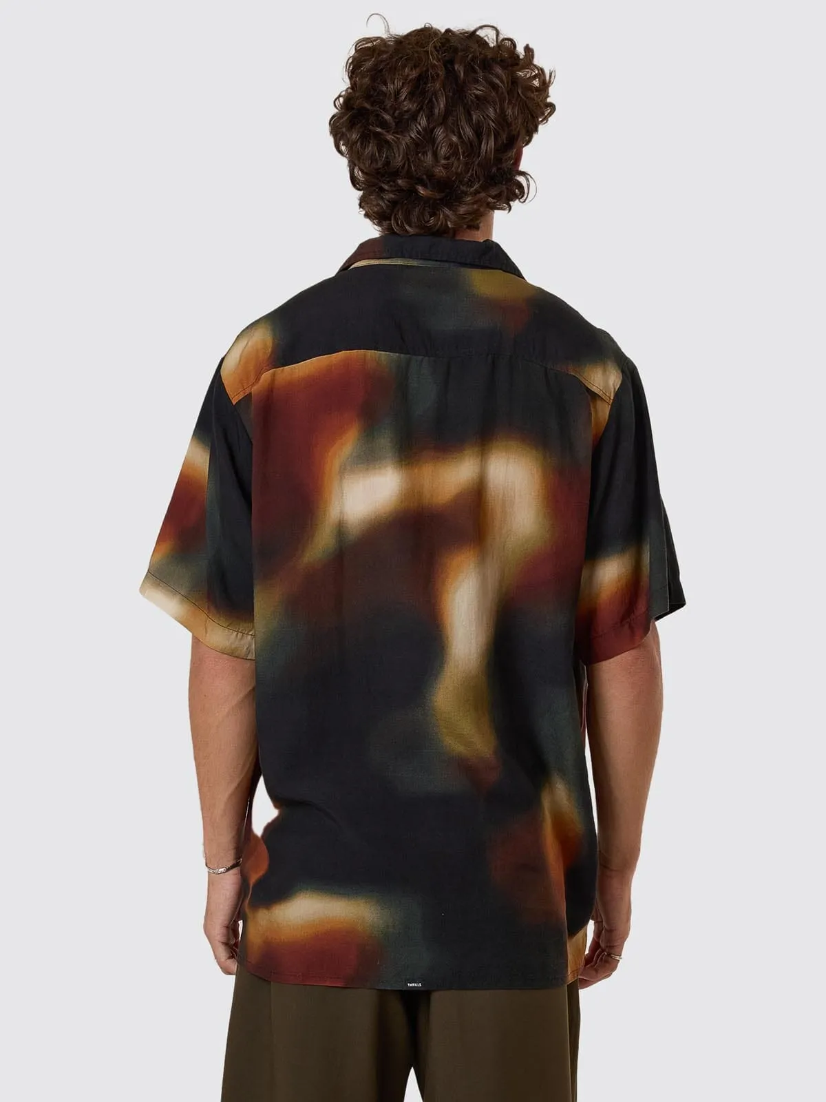 Metamorphic Daze Bowling Shirt - Black sold by Thrills product image thumbnail 5