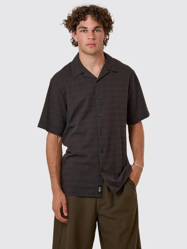 Airborne Bowling Shirt - Turkish Coffee sold by Thrills