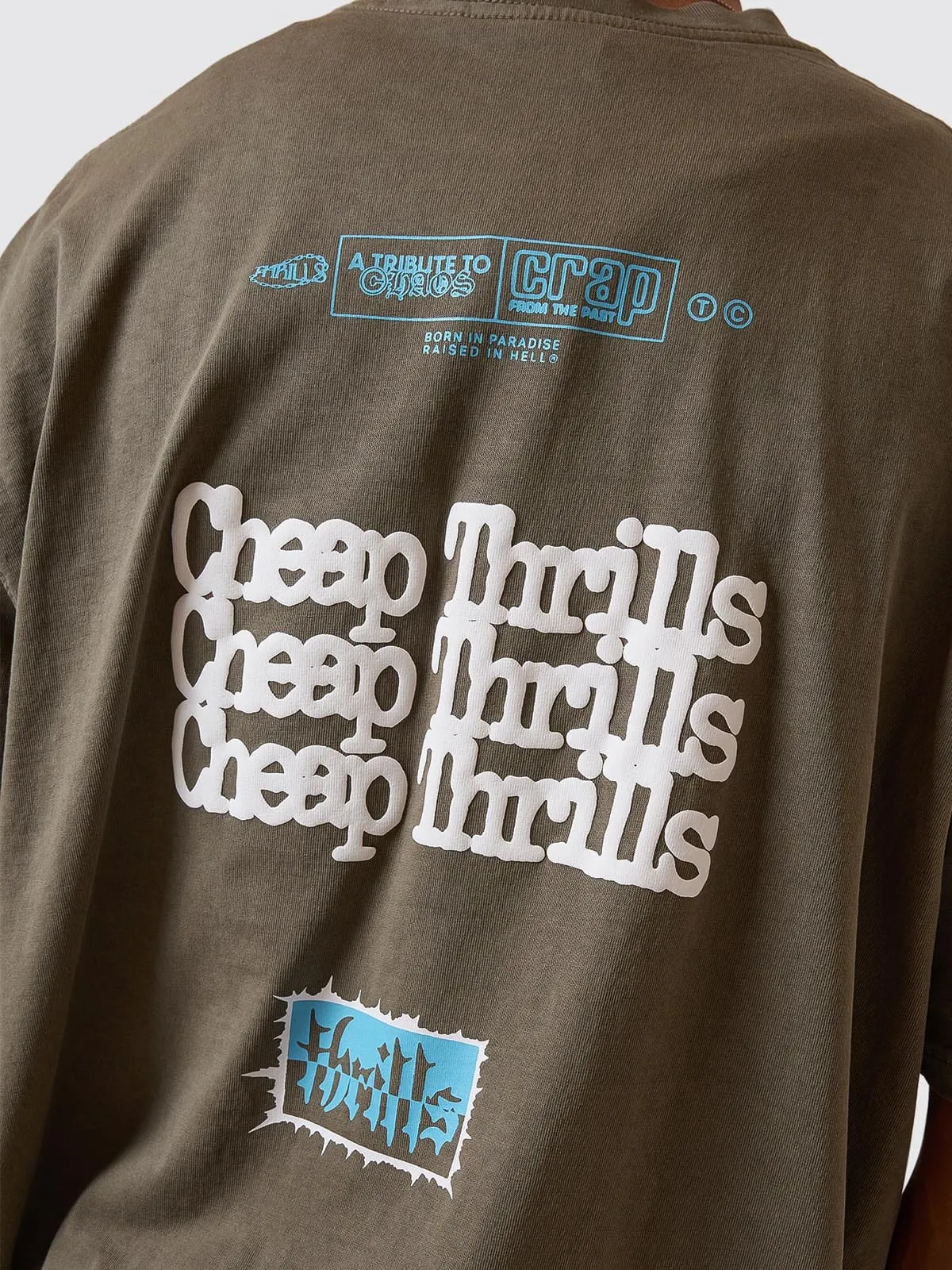 Cheap Thrills Box Fit Oversize Tee - Tarmac sold by Thrills product image thumbnail 2