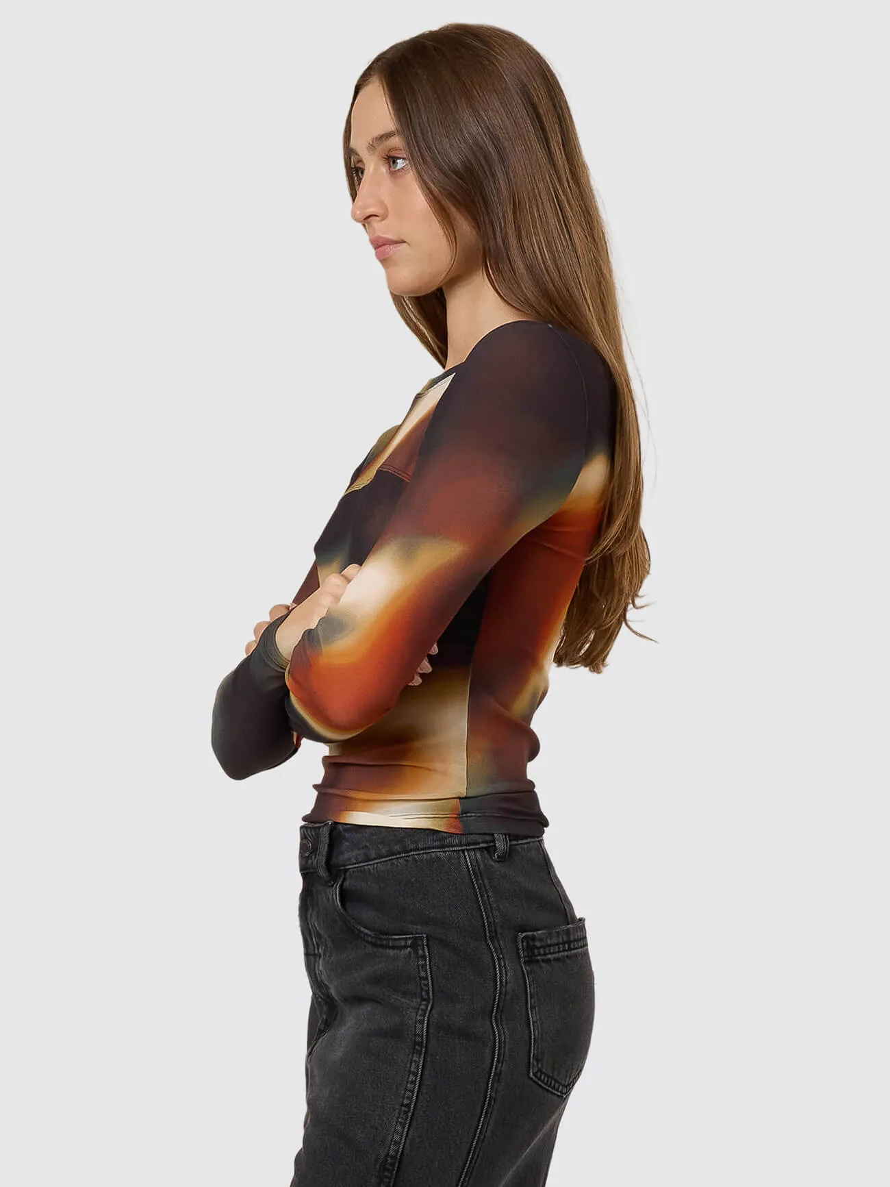 Metamorphic Daze Mesh Top - Black sold by Thrills product image thumbnail 4