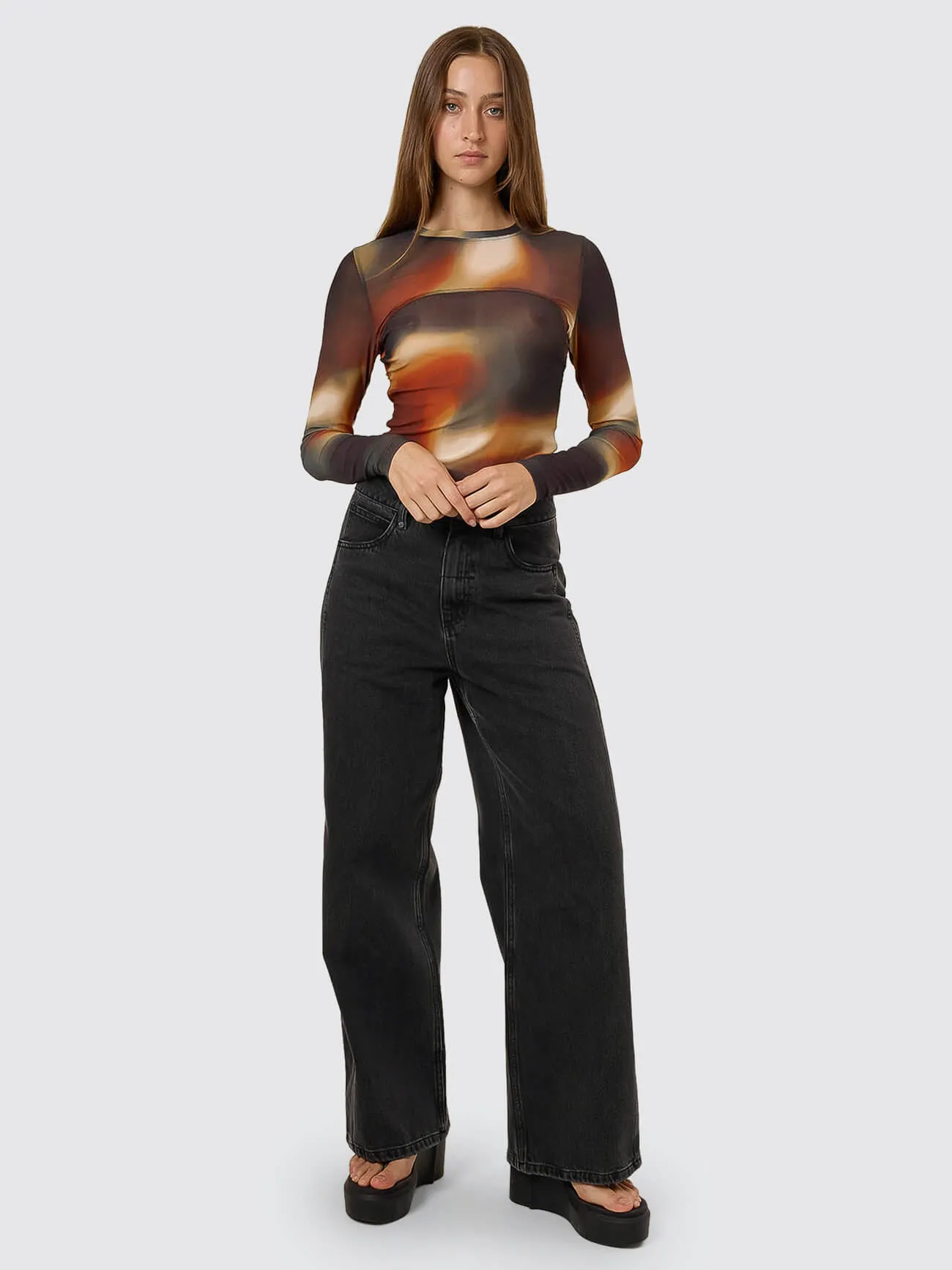 Metamorphic Daze Mesh Top - Black sold by Thrills product image thumbnail 3