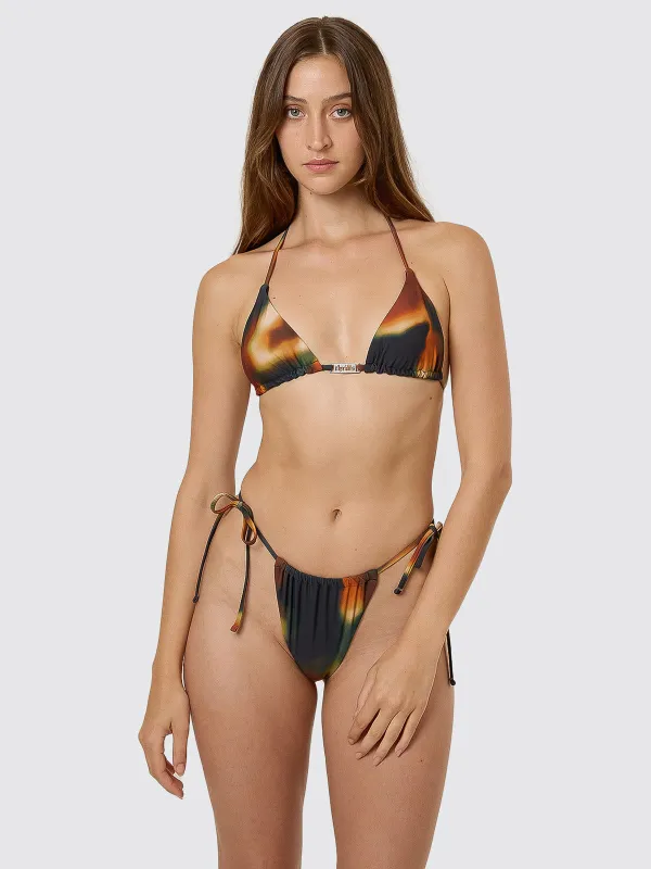 Metamorphic Daze String Bikini Top - Black sold by Thrills