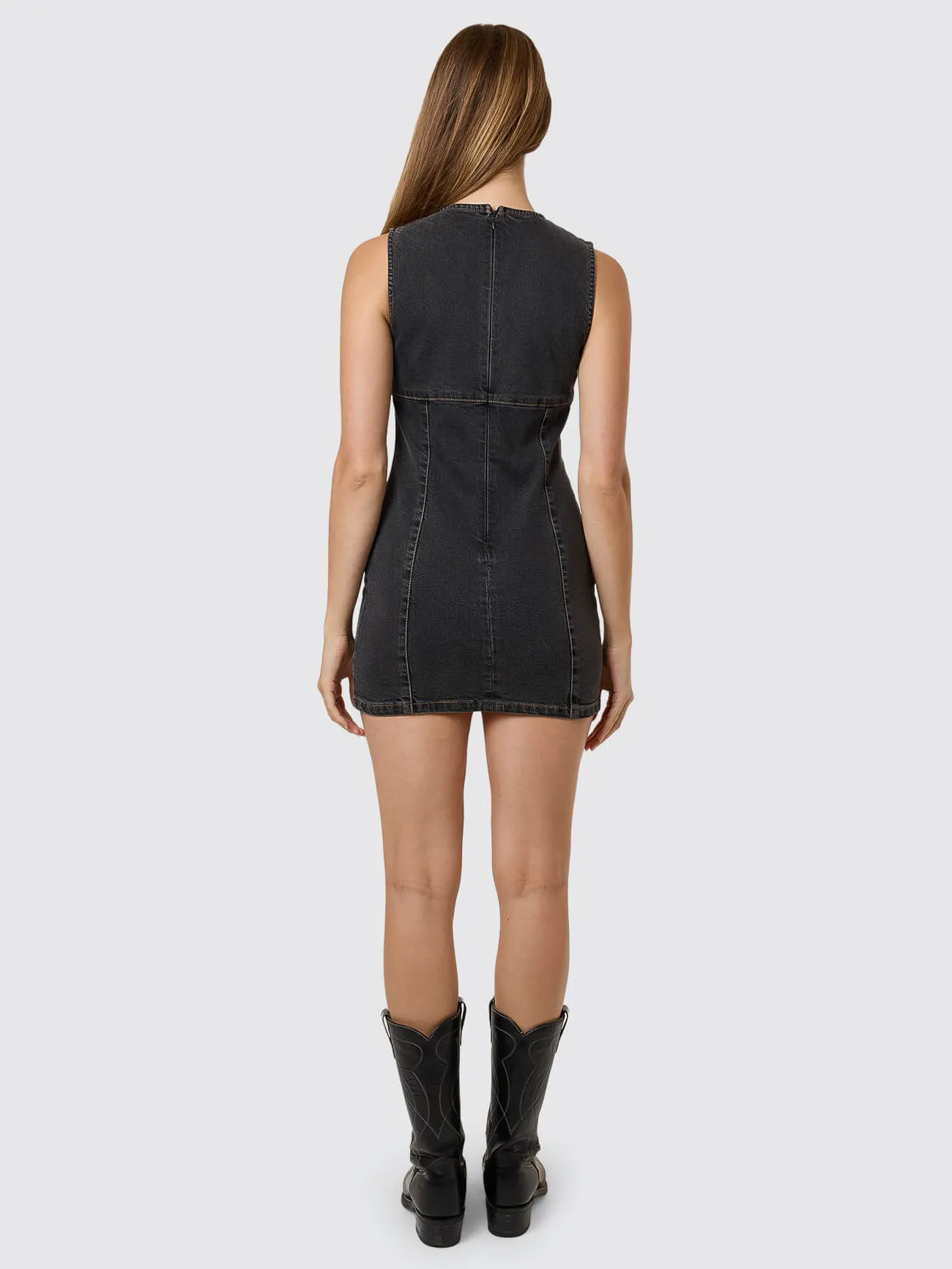 Night Shift Mini Dress - Ash Black sold by Thrills product image thumbnail 5